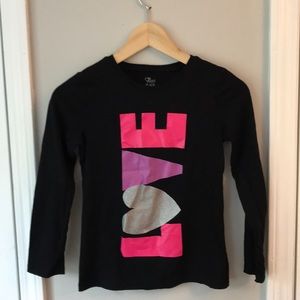 Girls love ❤️ long sleeve tee size 10/12